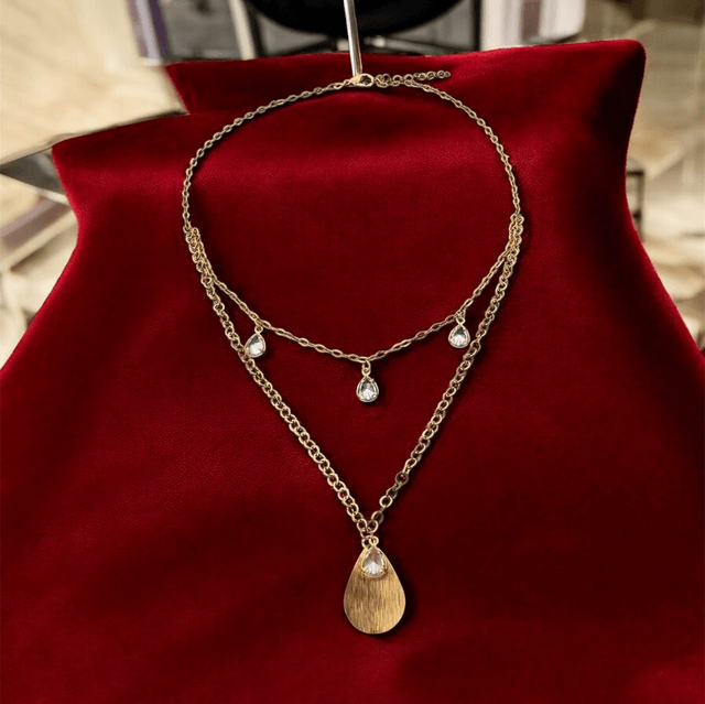 Collier « Ziya » fait main en acier inoxydable 